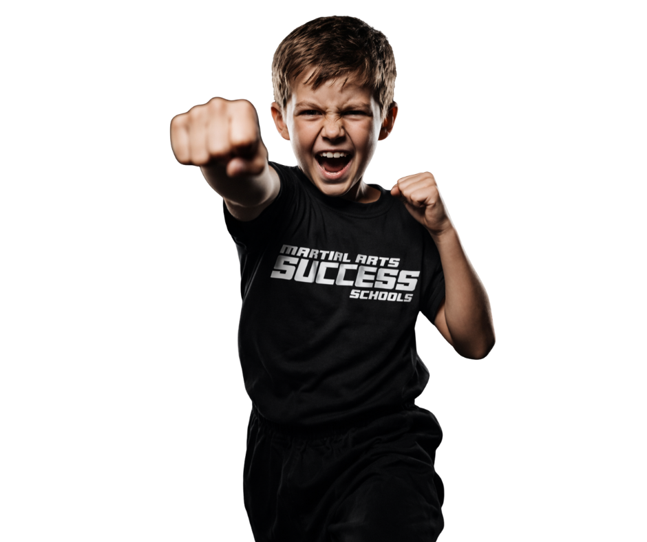 Confident young martial artist